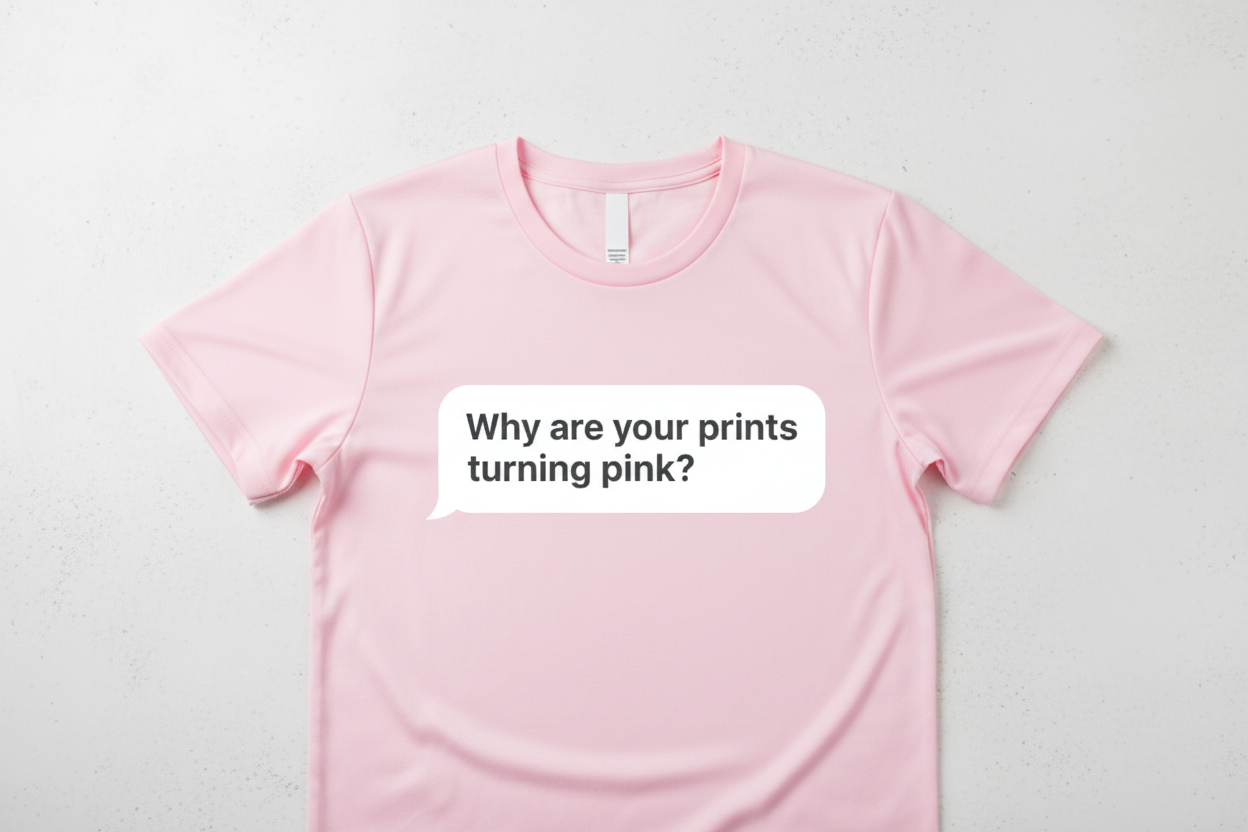Why Your White DTF Transfers Turn Pink on Red Polyester